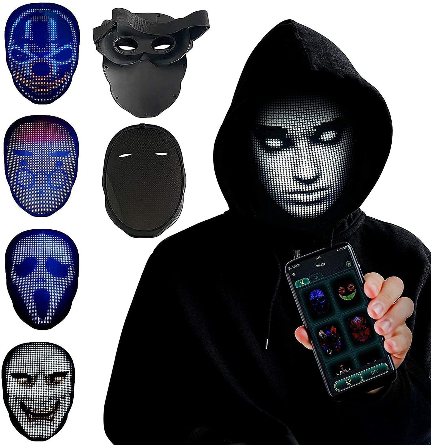 Luminous LED Smart Mask